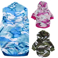 pet puppy clothing casual army green outwear jackets cotton comfortable camouflage hooded fashion dog camouflage t shirt