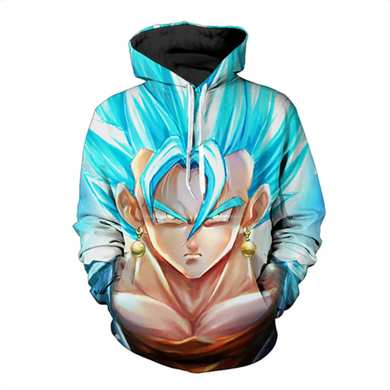 Hip Hop Dragon Ball Z Printed Sweatshirt Men Hoodies 3D Anime Design Streetwear For Male Hoody Autumn Man | Мужская одежда