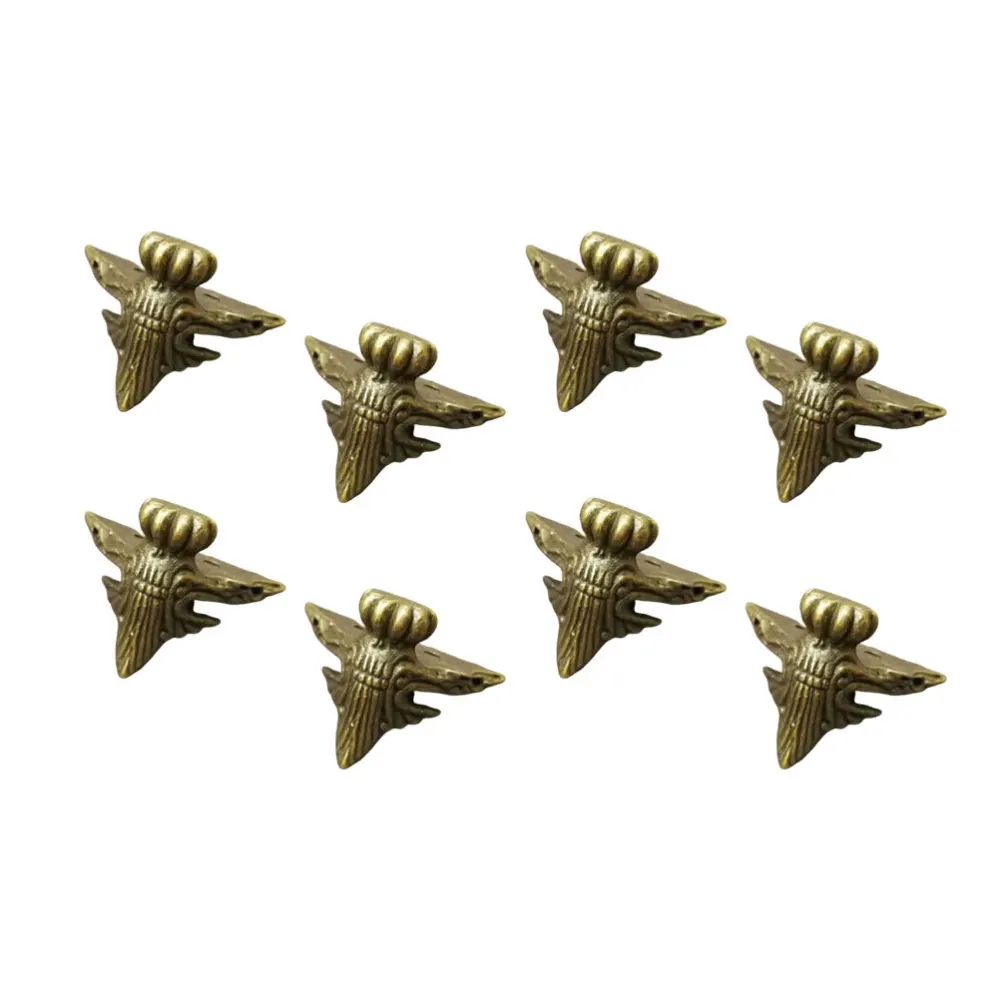 

8PCS Furniture Support Feet Zinc Alloy Box Legs Sofa Decoration Accessories with Screws for Home Office Jewel Box Table