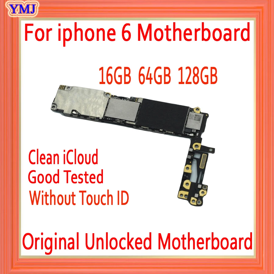 Для IPhone 6 4 7 дюймов материнская плата 16 Гб 64 128 без сканера отпечатков пальцев