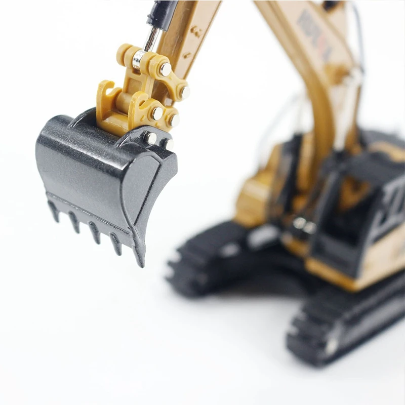 

HUINA 1810 1/60 Alloy Excavator Model High Simulation Engineering Construction Vehicle Toy Diecasts Truck Collection Toys