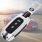 Чехол для автомобильного ключа для Ford Ranger C-Max S-Max Focus Galaxy Mondeo Transit Tourneo Custom RS ST Fiesta hain чехол из углеродного волокна