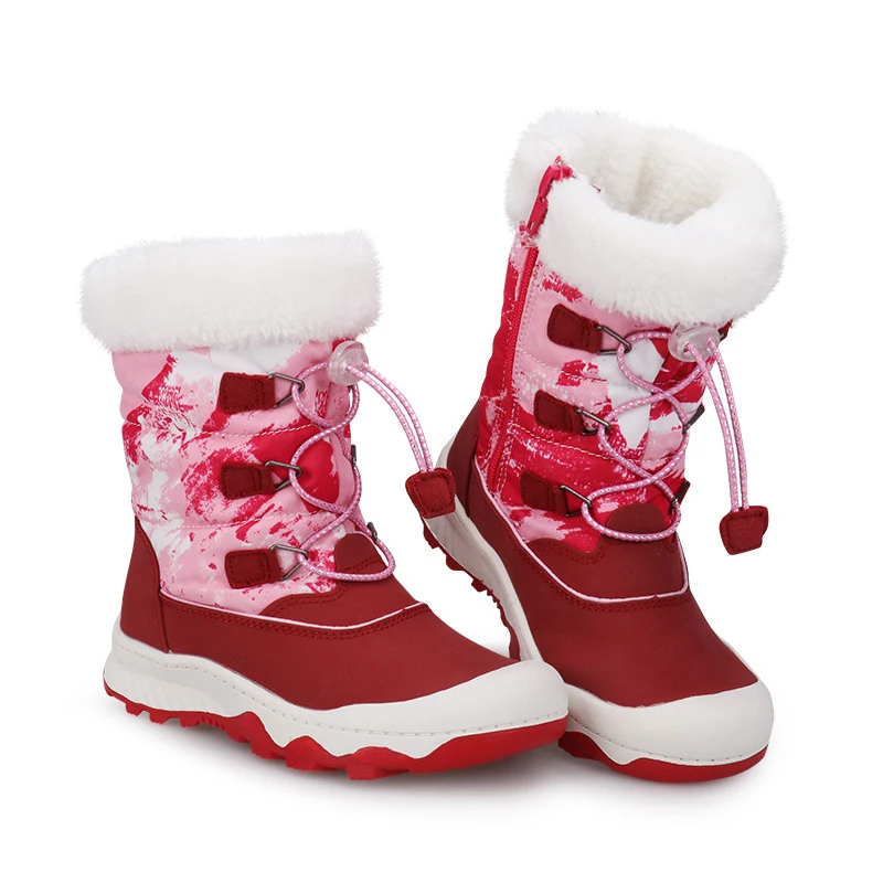 Лыжная обувь для детей зимняя уличная и утолщенная Водонепроницаемая теплая