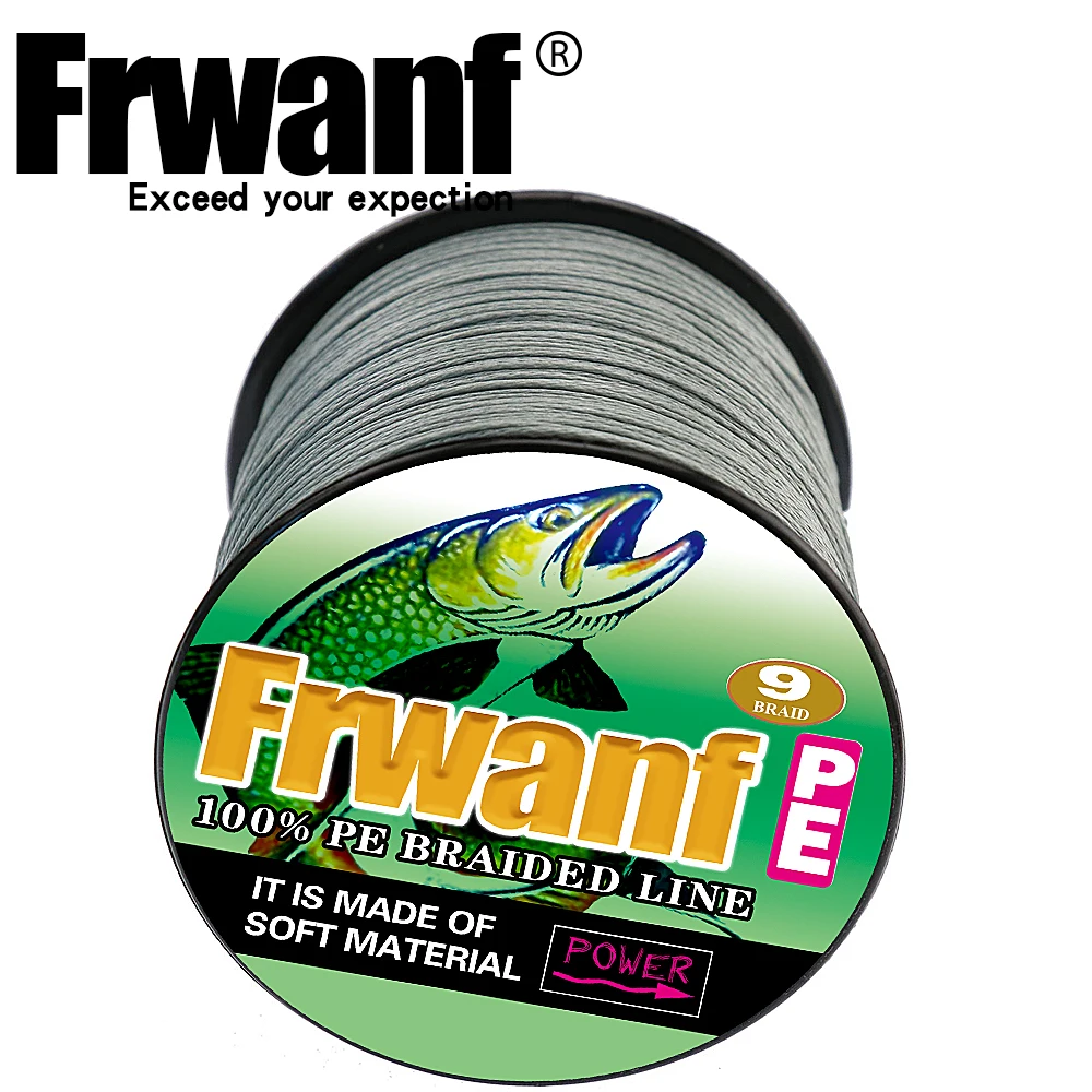 Рыболовная плетеная леска Frwanf 100 м 109 ярдов 9 нитей из ПЭ|braided wire|japan multifilamentfishing line |