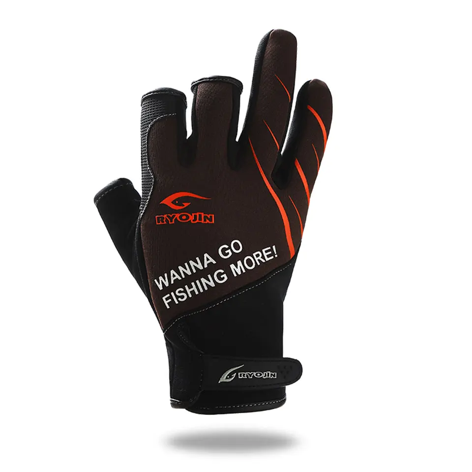 Рыболовные перчатки Зимние M/L/XL Размер три пальца износостойкие рыболовные |