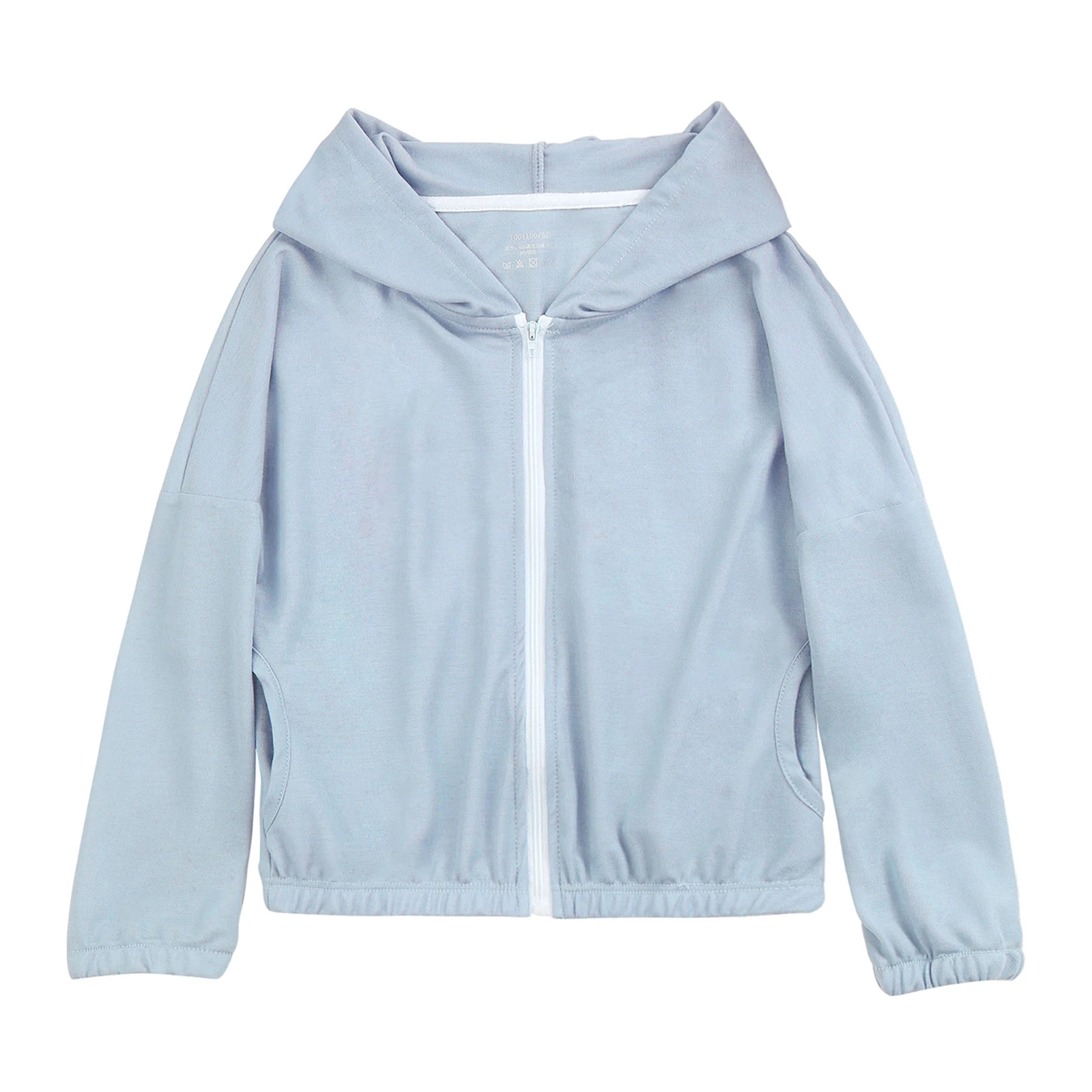 

Kids Casual Hoodie Jacket Outerwear Sportswear Long Sleeve Zippered Coat Boys Girls Traveling Sun Protection Skinsuits Jackets