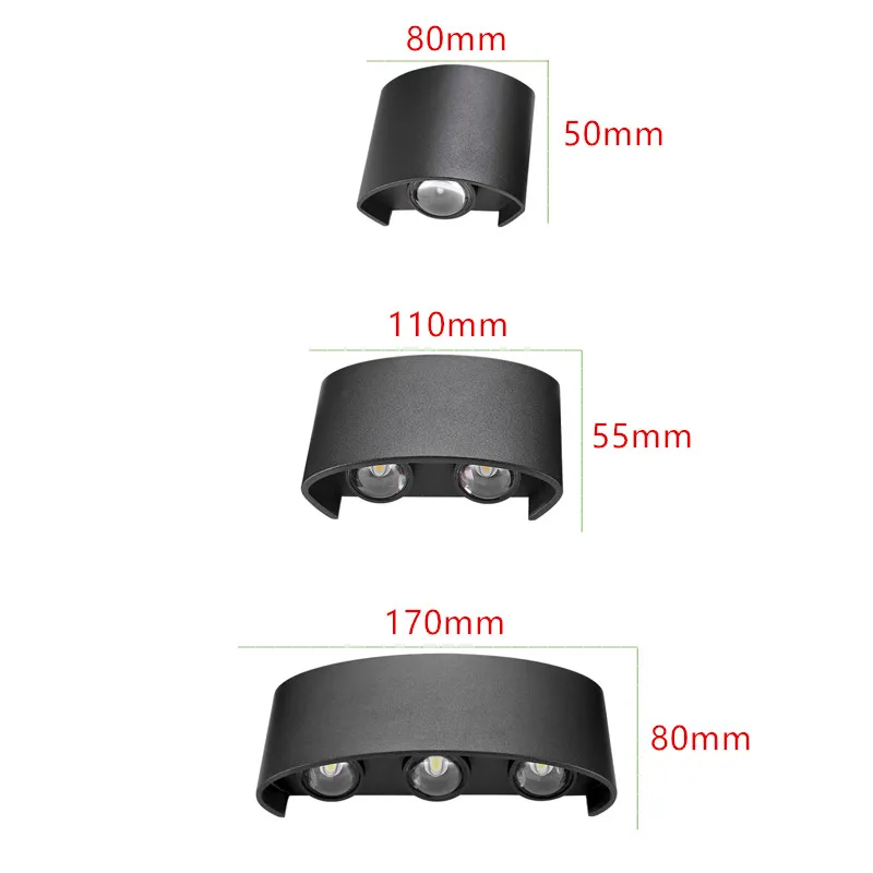 Настенный светильник в скандинавском стиле светодиодный алюминиевый для