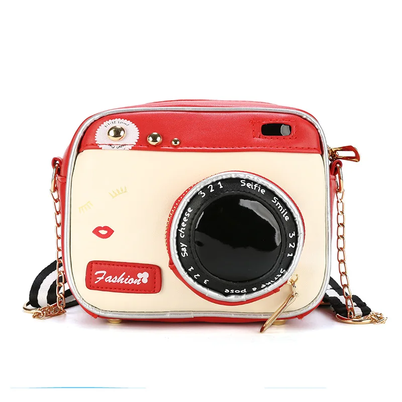 Bag New 2021 Net Celebrity Girl Cute Japanese Wild Student One-Shoulder Messenger Personality Funny Camera Bag Tide
