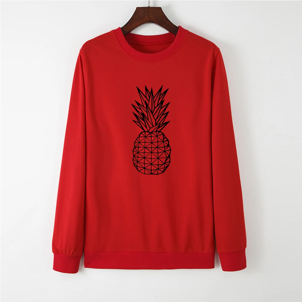 

Women Hoodies Sweatshirts Tops Female Casual Pullovers Pineapple Print Sweatshirt Spring Autumn Hoodie Pullover Streetwear