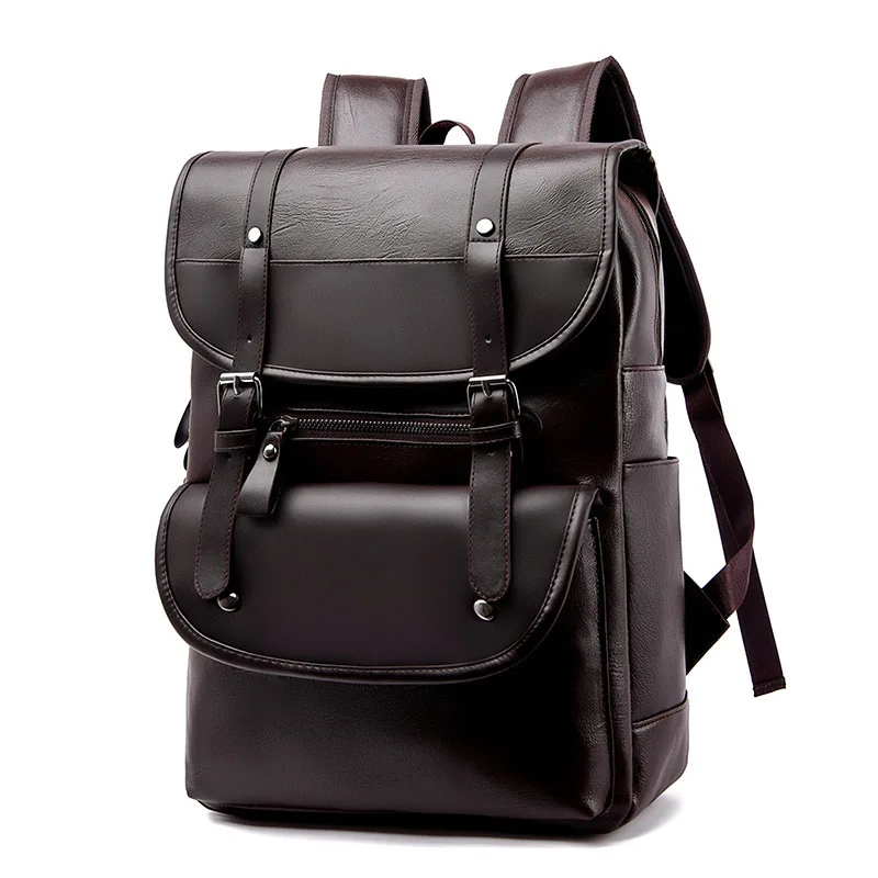 

Fashion trend backpack pu waterproof backpack high school college student campus school bag large capacity computer bag