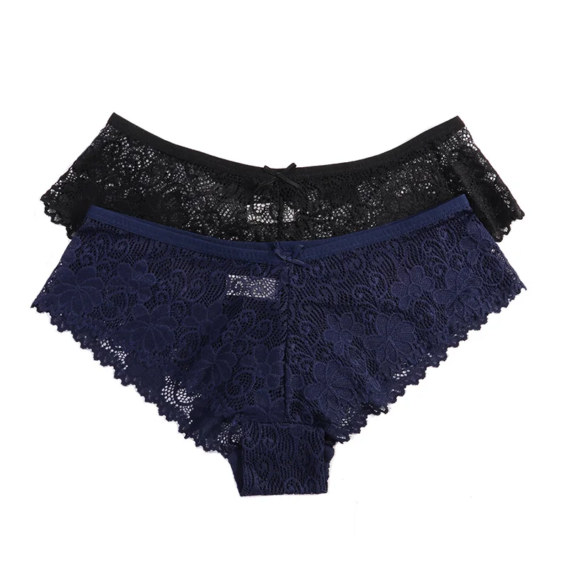 

3 Pcs Panties for Woman Underwear Sexy Lace Breathable Soft Lingerie Female Briefs Panty Sexy Transparent Women's Underpants