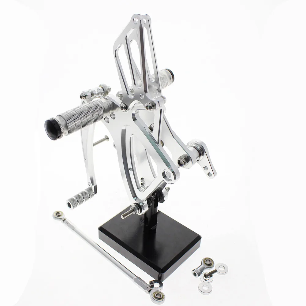 Регулируемые подножки для мотоцикла MFS черные Honda CBR500R CBR400R CB500F CB400F|Подставки под