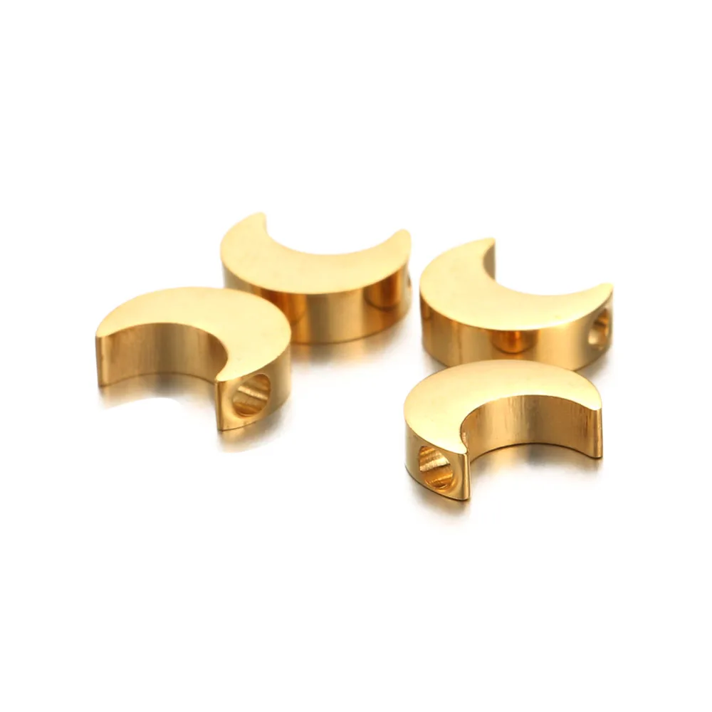 10 шт./лот Подвески в виде Луны из нержавеющей стали подвески подходят для