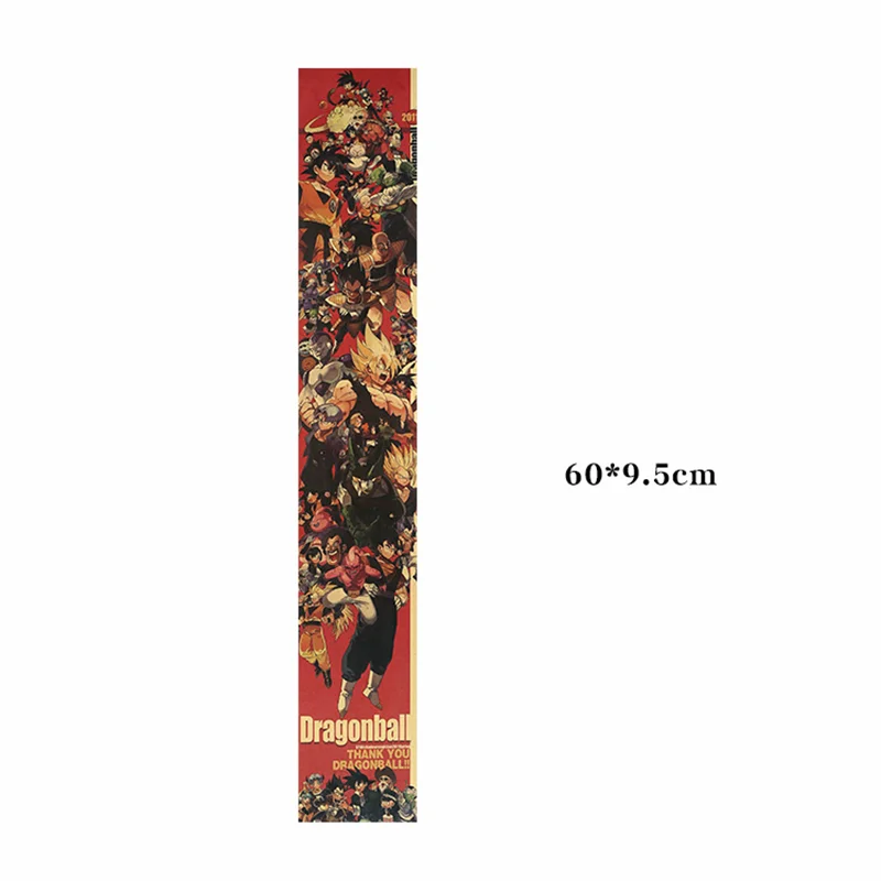 2xH07 60x9.5cm 1 шт. 51,5x36 см Dragon Ball Постер Мультфильма фильма крафт Бумага ретро постер на стену Стикеры декоративная роспись украшение дома - Цвет: 2xH07 60x9.5cm
