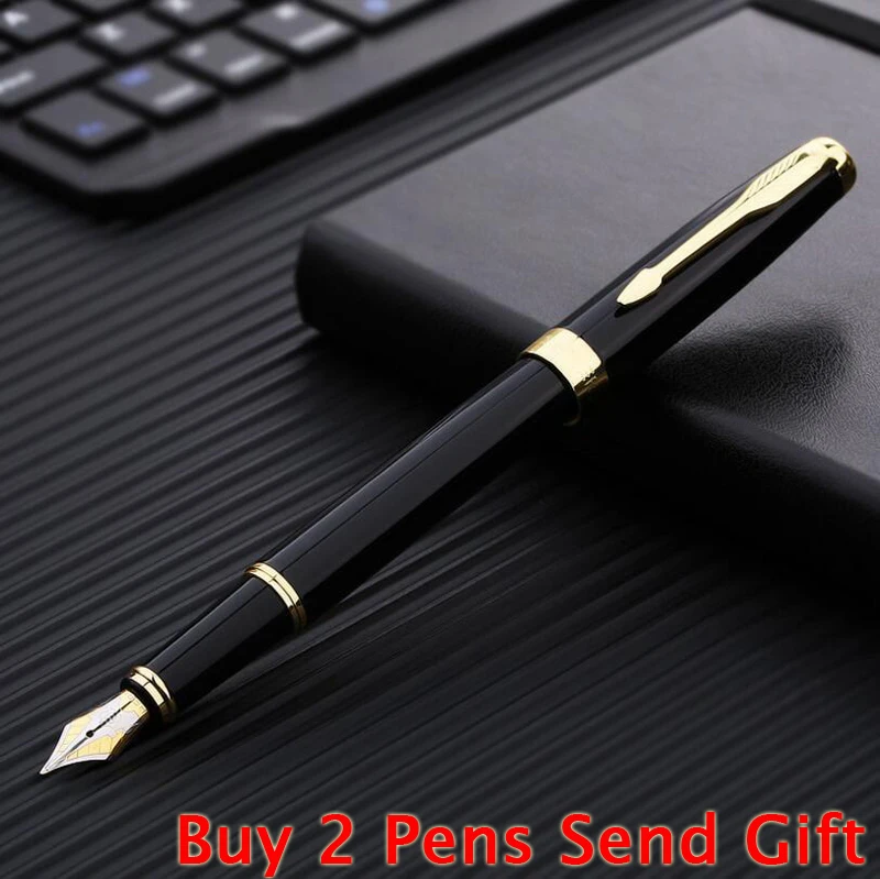 

Luxury Business Men Metal Ink Fountain Pen High Quality Brand Gift Writing Pen Buy 2 Send Gift