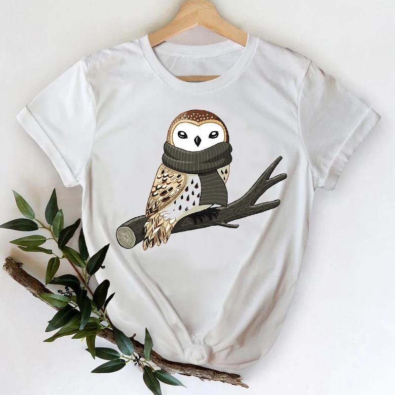 

T-shirts for Women 2021 Cartoon Fox Style Fashion Trend Printing Spring Summer Top Lady Print Graphic Tshirt Female Tee T-Shirt