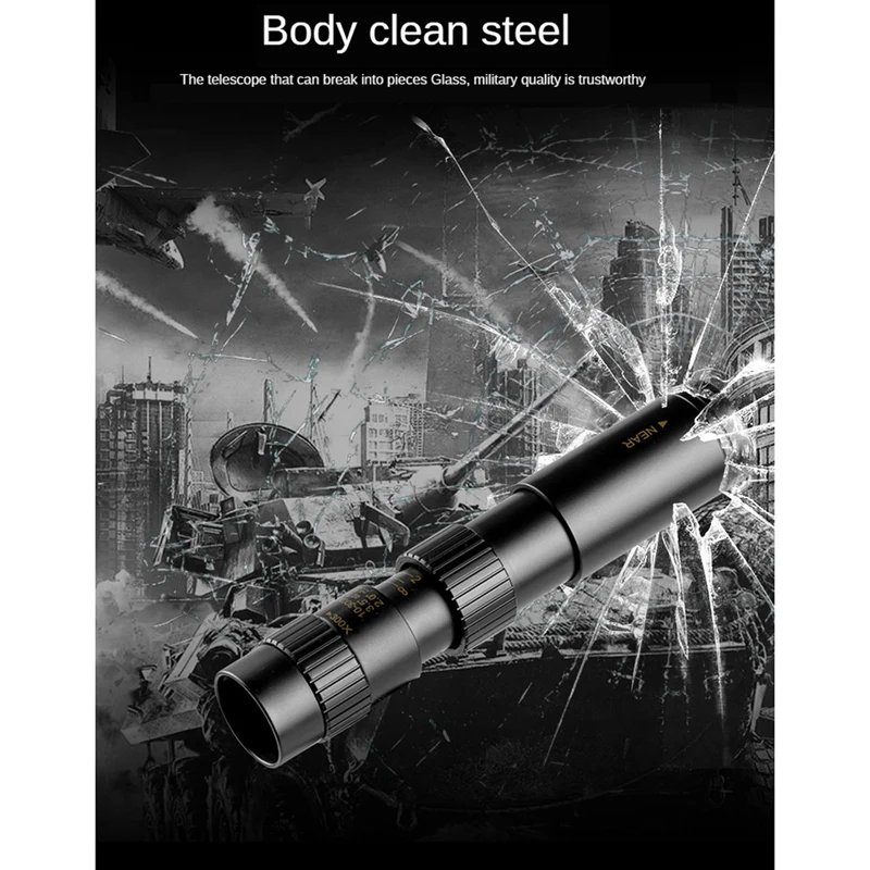 

Metal Monocular Telescope 10-300X40mm Super Zoom Monocular Portable Binoculars Outdoor Hunting Monocular Telescope