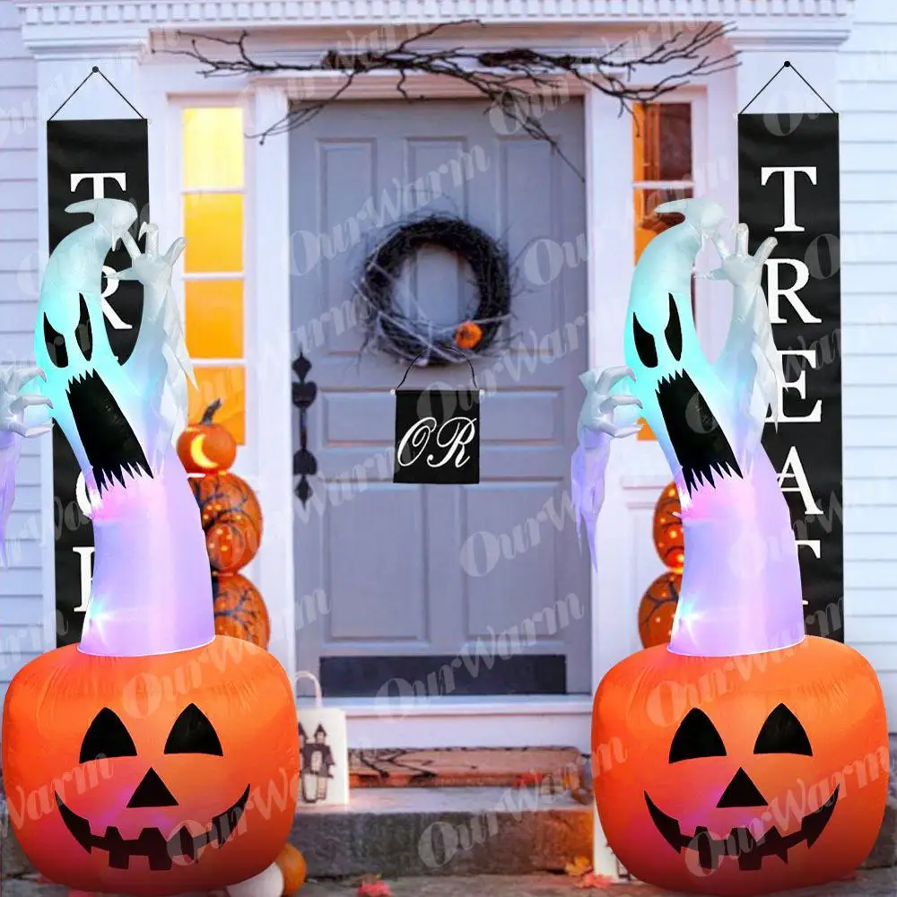 

180cm Halloween Decorations Inflatable Ghost Pumpkin Outdoor Terror Scary Props Inflatable Toy Haunted House Supplies