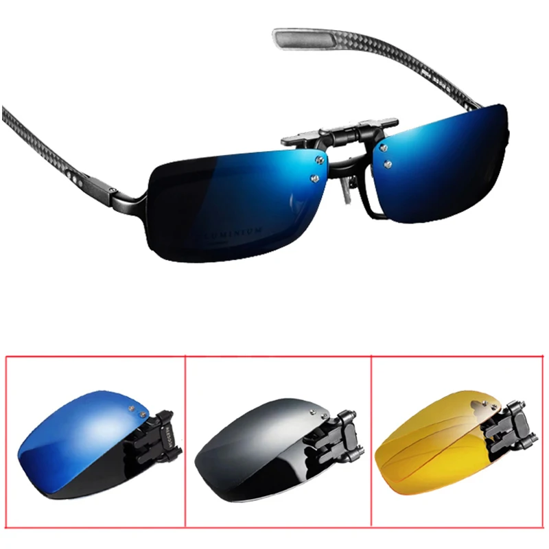 

Folding And Polarized Sunglasses Clip Women & Men Night Vision Goggles Myopia Clip Sun Glasses For fishing travel