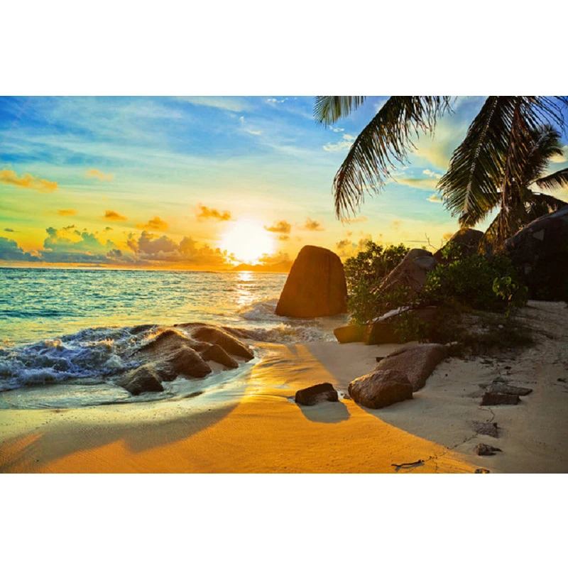 Полноразмерная 5D картина из страз сделай сам морской закат 3D круглые стразы