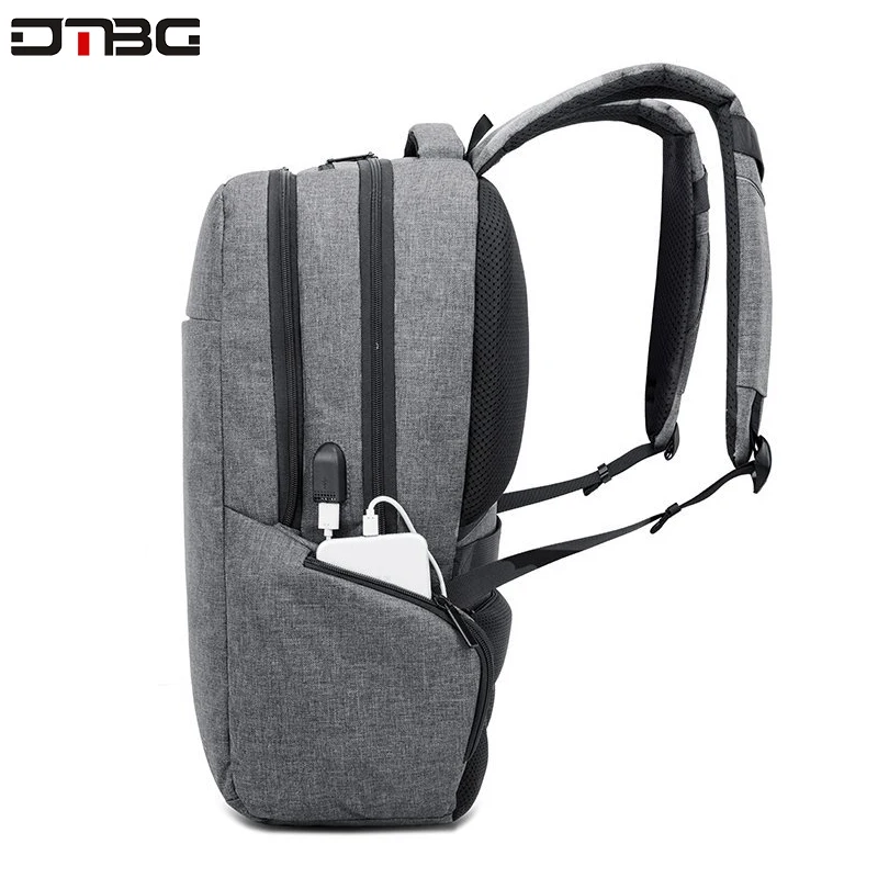 DTBG модный рюкзак 17 3 дюйма черные серые рюкзаки умная сумка с usb портом для зарядки