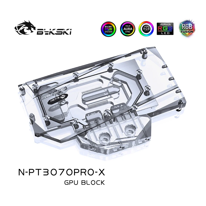 

Bykski PC Water Cooling GPU Block For Palit RTX 3070 3060Ti Gaming Pro OC Graphic Card,VGA Block,GPU Cooler N-PT3070PRO-X