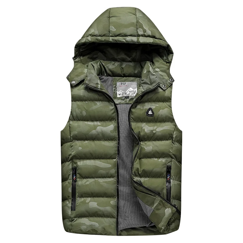 2019 осень и зима новый мужской жилет тонкий дикий толстый жакет Молодежный зимний