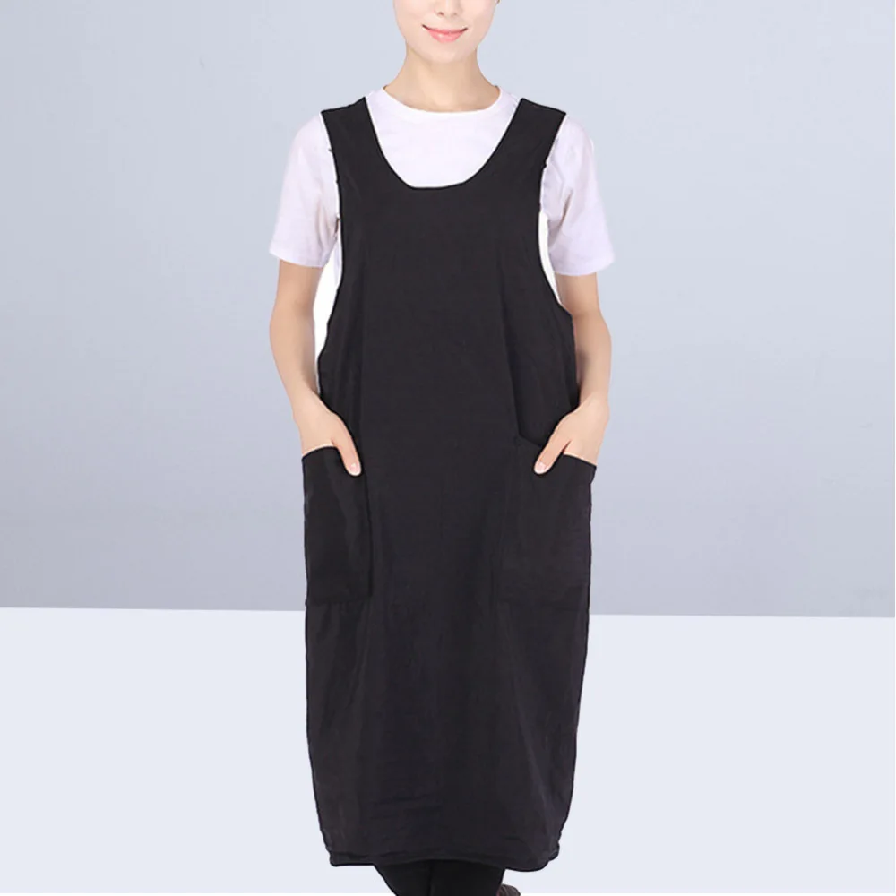 

1pc Barbers Aprons Professional Salon Hair Stylist Apron with Pockets Waterproof Hairdresser Cape (Black)