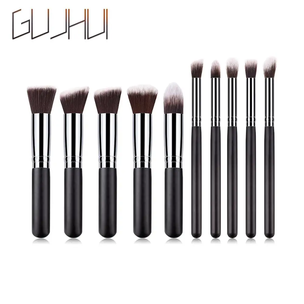 11 шт. набор кистей для макияжа с синтетическим ворсом|synthetic makeup brushes|make brushesmake up
