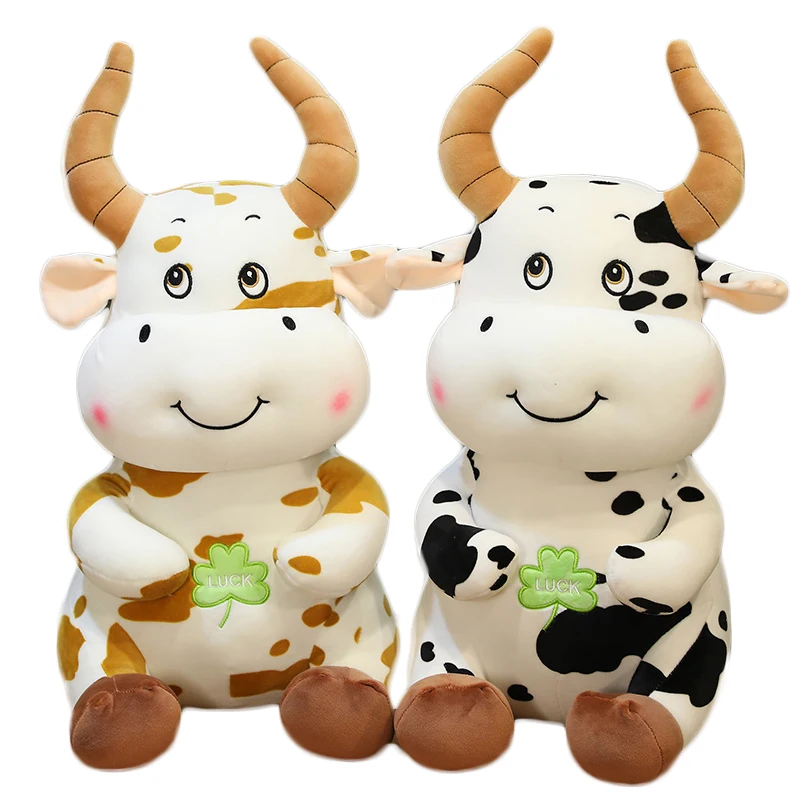 Милая плюшевая игрушка из молочной коровы 1 шт. 50 см имитация крупного рогатого