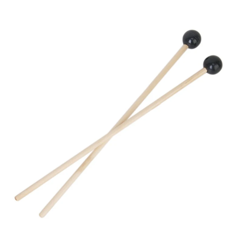 

2 x Hardwood Glockenspiel Mallets Sticks Rubber Head