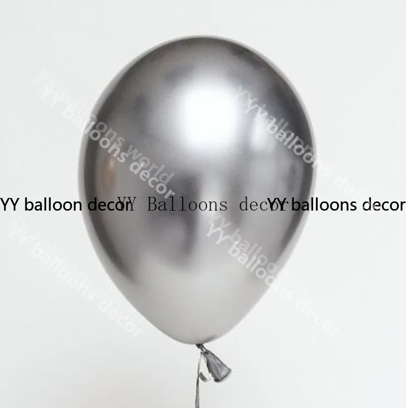 

Chrome Metallic Silver New Year White Balloon Garland Arch Kit for Birthday Wedding Party Balloons Bride Baby Shower Decoration