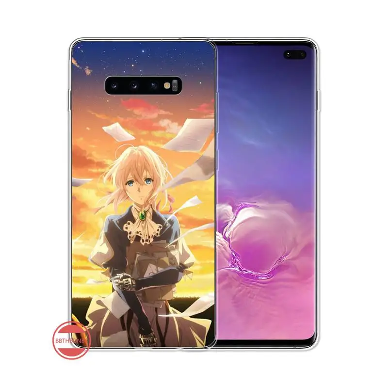 

Japan anime Violet Evergarden Phone Case For Samsung Galaxy S5 S7 S8 S9 S10 S10e S20 edge plus lite