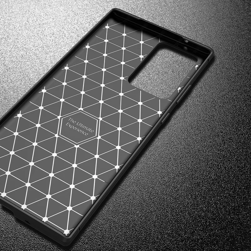 

Carbon Fiber Soft Cover Case For Samsung Galaxy A71 A51 5G S20 Ultra Note 20 10 Plus A41 A31 A21 A11 M31 M11 A01