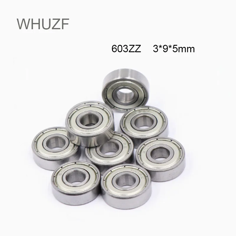 WHUZF Free Shipping 603ZZ Bearing ABEC-1 (5/10/15PCS) 3*9*5 mm Miniature 603Z Ball Bearings 603 ZZ 603 2Z Bearing High Quality