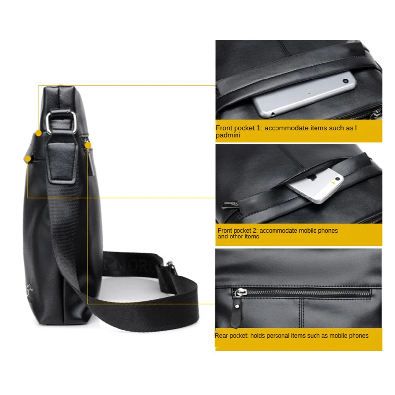 

New Men Crossbody Bag Shoulder Bags Multi-function Men Handbags Large Capacity Split Leather Bag For Man Messenger Bags Tote Bag
