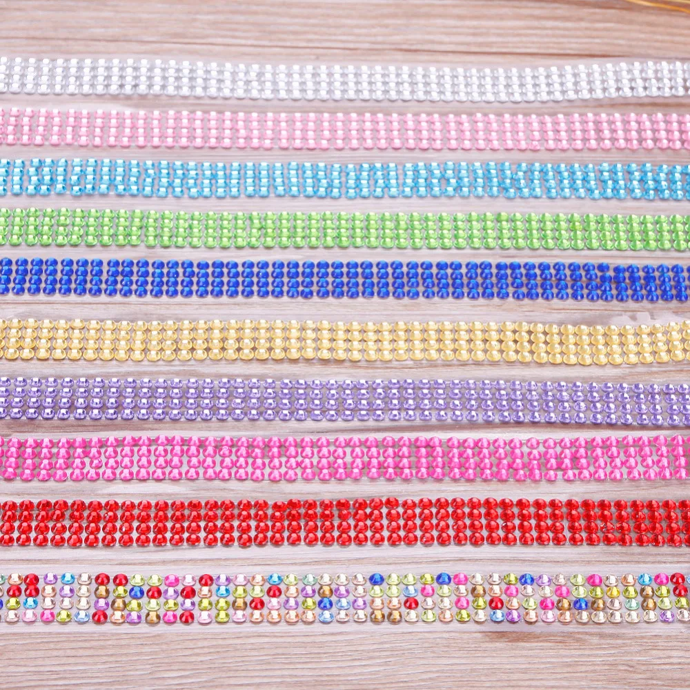 1 шт. акриловый хрусталь стикер самоклеящаяся палка на ленте DIY наклейки для