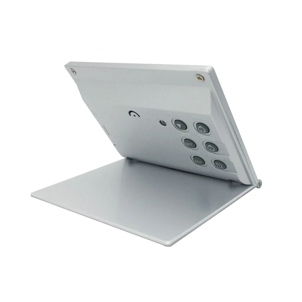 Складные цифровые часы с ЖК-дисплеем и будильником настольные Погодные станции