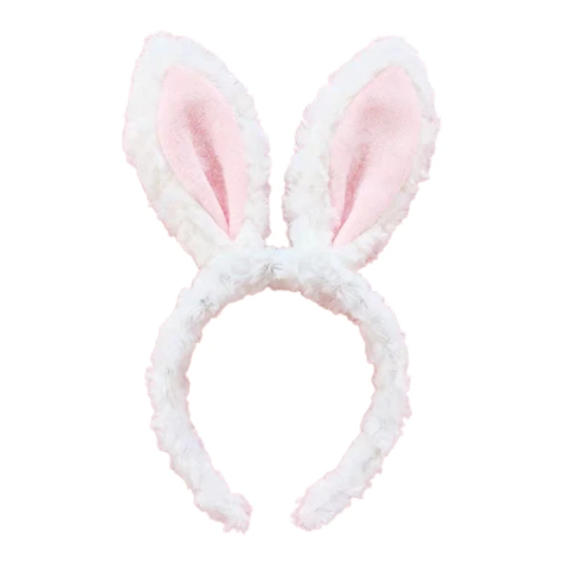 

Cartoon Animal Headbands Soft Plush Bunny Ears Hairband Cute Hair Accessories Cosplay Party Creatures Theme Costume