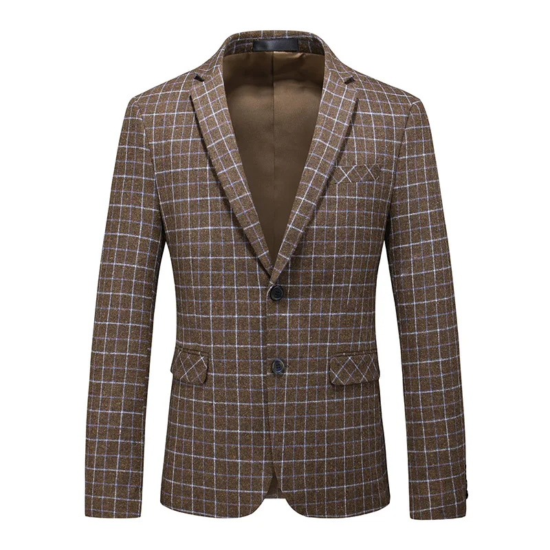 Мужской деловой пиджак повседневный для свадьбы и вечеринки размеры s M L XL XXL XXXL 2020