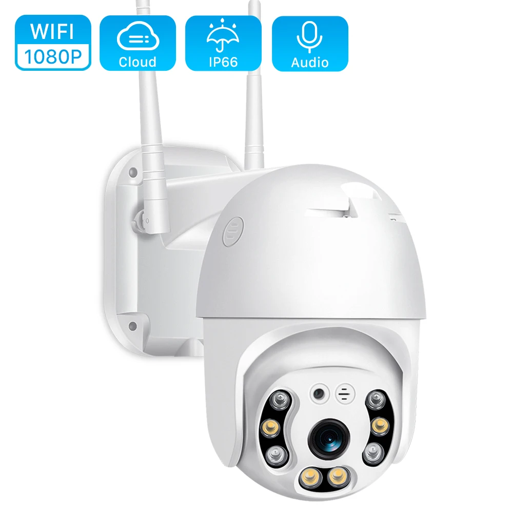 Наружная 2MP облачная PTZ камера скоростная купольная 1080P Wifi ONVIF беспроводная