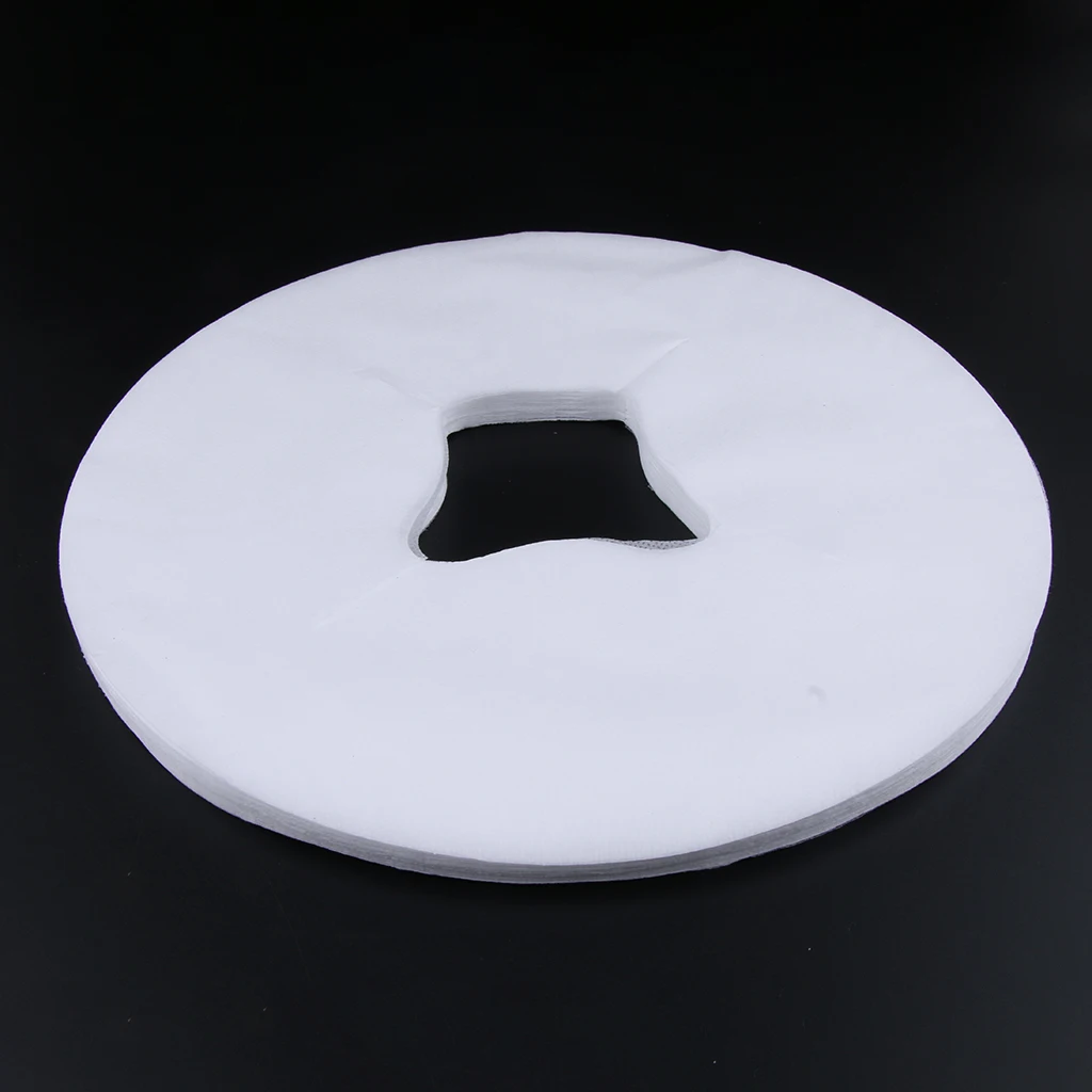

100Pcs Disposable Spa Massage Table Face Cradle Cover Headrest Cradle Sheet