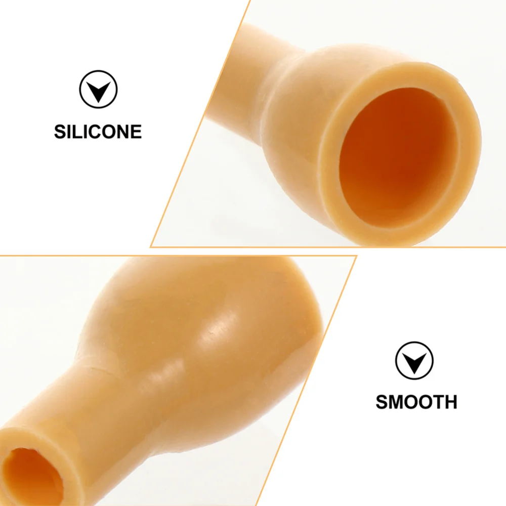 

2pcs Practical Silicone Receiver Head Monaural Binaural Receiver Connecting Head