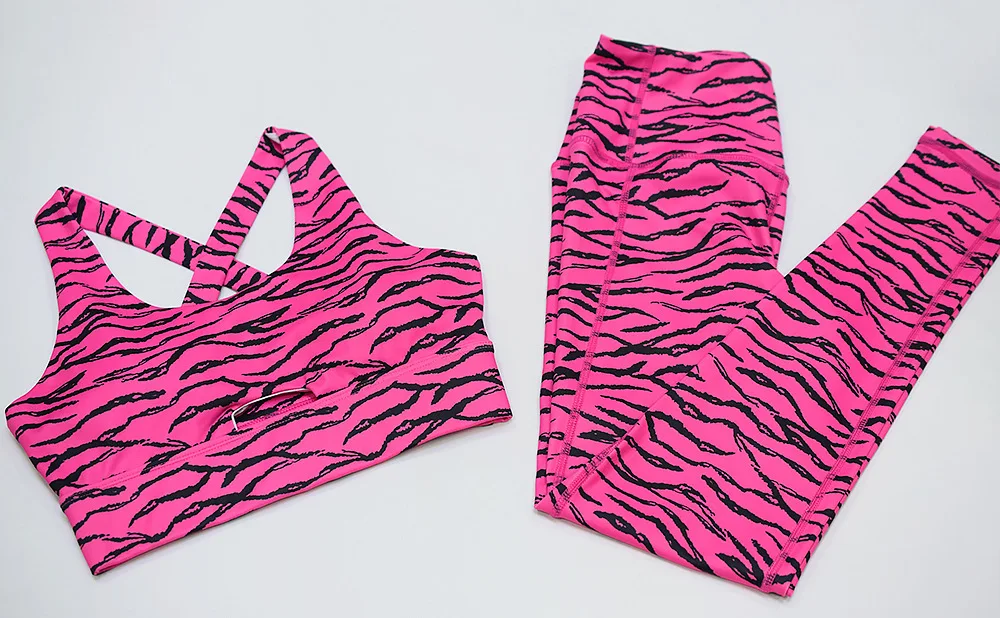 Женский комплект для фитнеса и йоги спортивные костюмы из 2 предметов с высокой