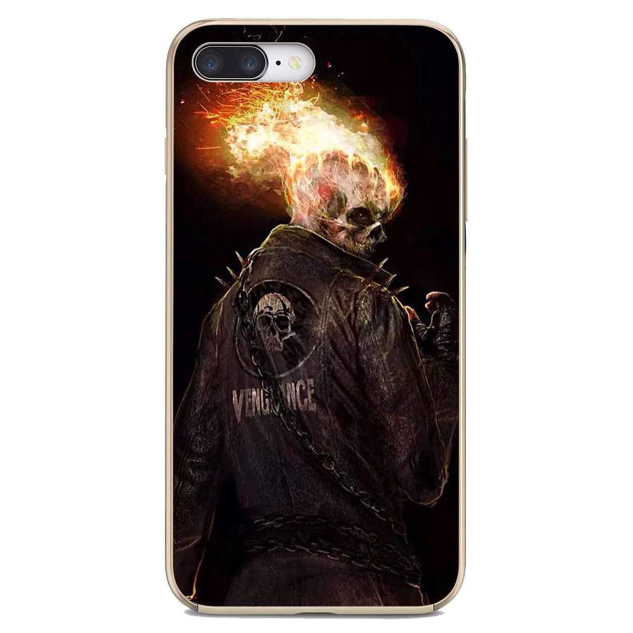 Мягкий чехол для Xiaomi mi Redmi Note 3 4 4X 5 6 7 8 8t 9 9s 9t 10 pro lite fire-car-Ghost-Rider-Head-Skull - купить по