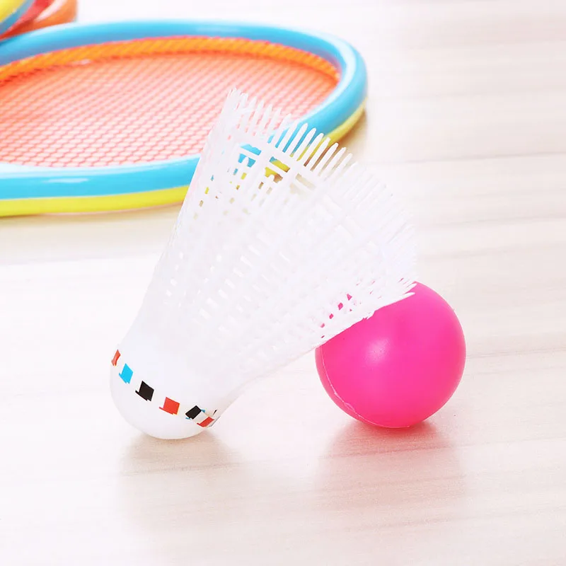 Badminton Tennis Rackets Balls Set Children Kids Outdoor Parent-Child Sports Educational Game Toys for | Игрушки и хобби
