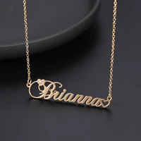 customized name necklace iced out diamond nameplate statement necklace stainless steel jewelry for women christmas gifts