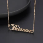 Индивидуальное именное ожерелье Iced Out с алмазной табличкой, массивное ожерелье из нержавеющей стали, ювелирные изделия для женщин, рождественские подарки