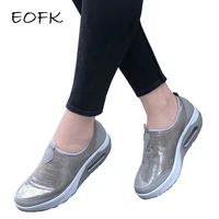 eofk 2021 women flats loafers shallow trainers comfort moccasins slip on platform ballet sneakers ladies casual shoes