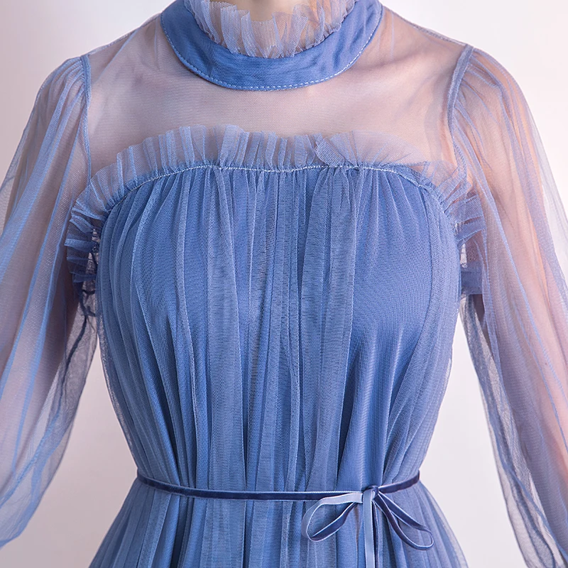 Синие Элегантные платья невесты вечернее свадебное платье до колена плюс размер